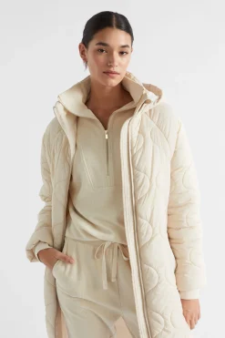 Seed Heritage Jackets & Vests-A Line Puffer Jacket Vanilla Cream