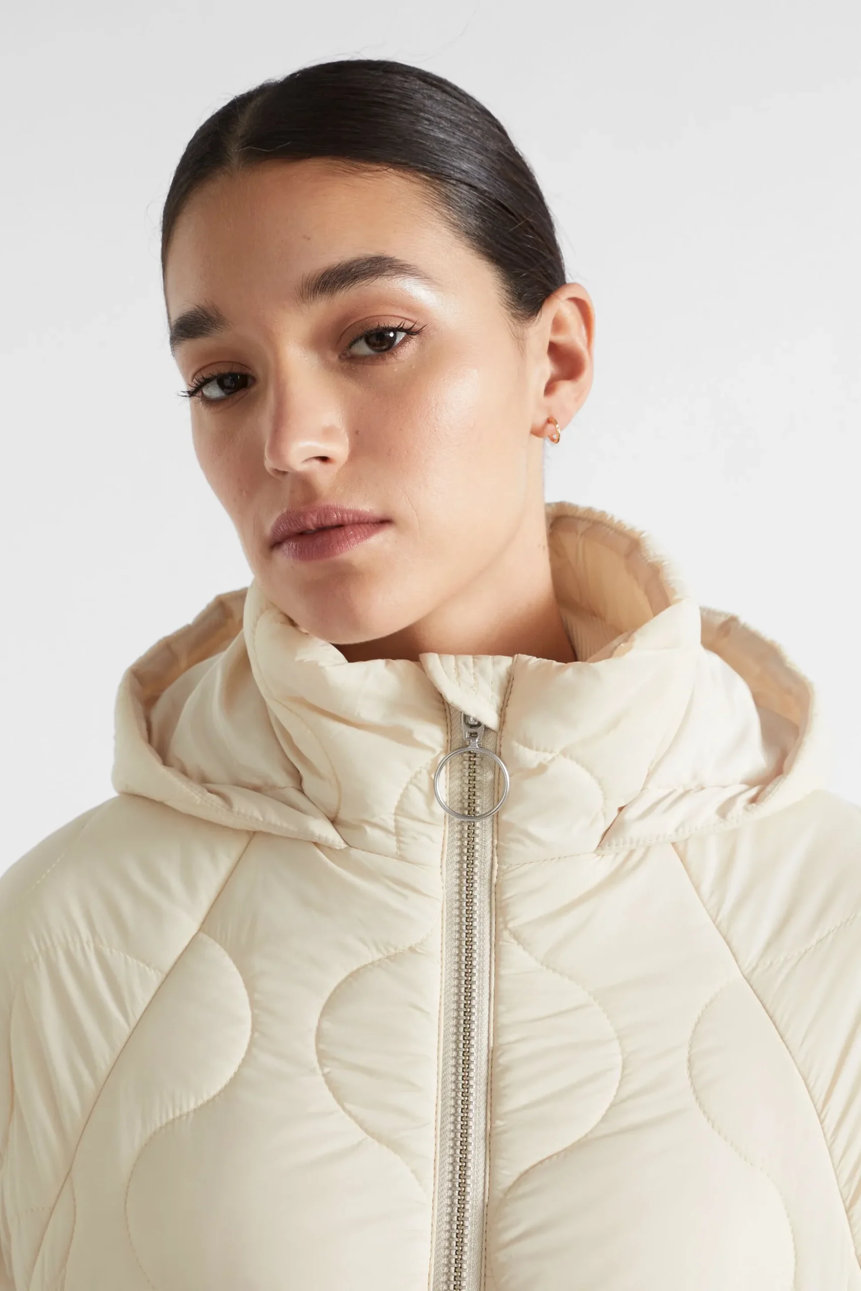Seed Heritage Jackets & Vests-A Line Puffer Jacket Vanilla Cream