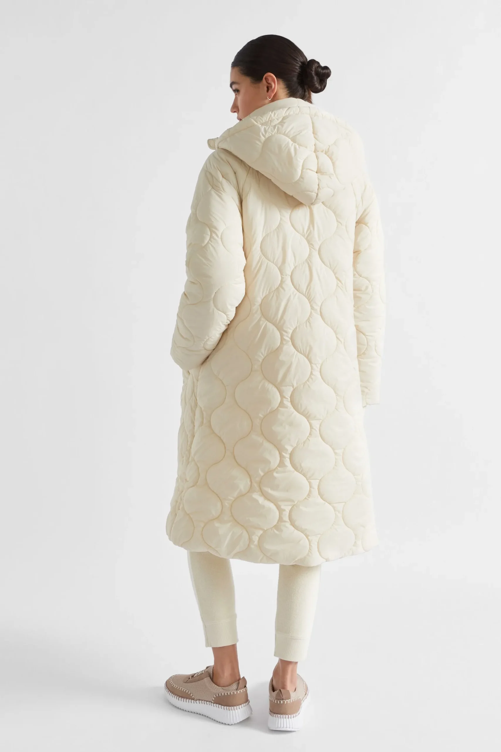 Seed Heritage Jackets & Vests-A Line Puffer Jacket Vanilla Cream