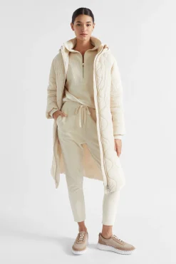 Seed Heritage Jackets & Vests-A Line Puffer Jacket Vanilla Cream