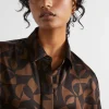 Seed Heritage T-Shirts & Tops-Abstract Shirt Hot Chocolate Abstract