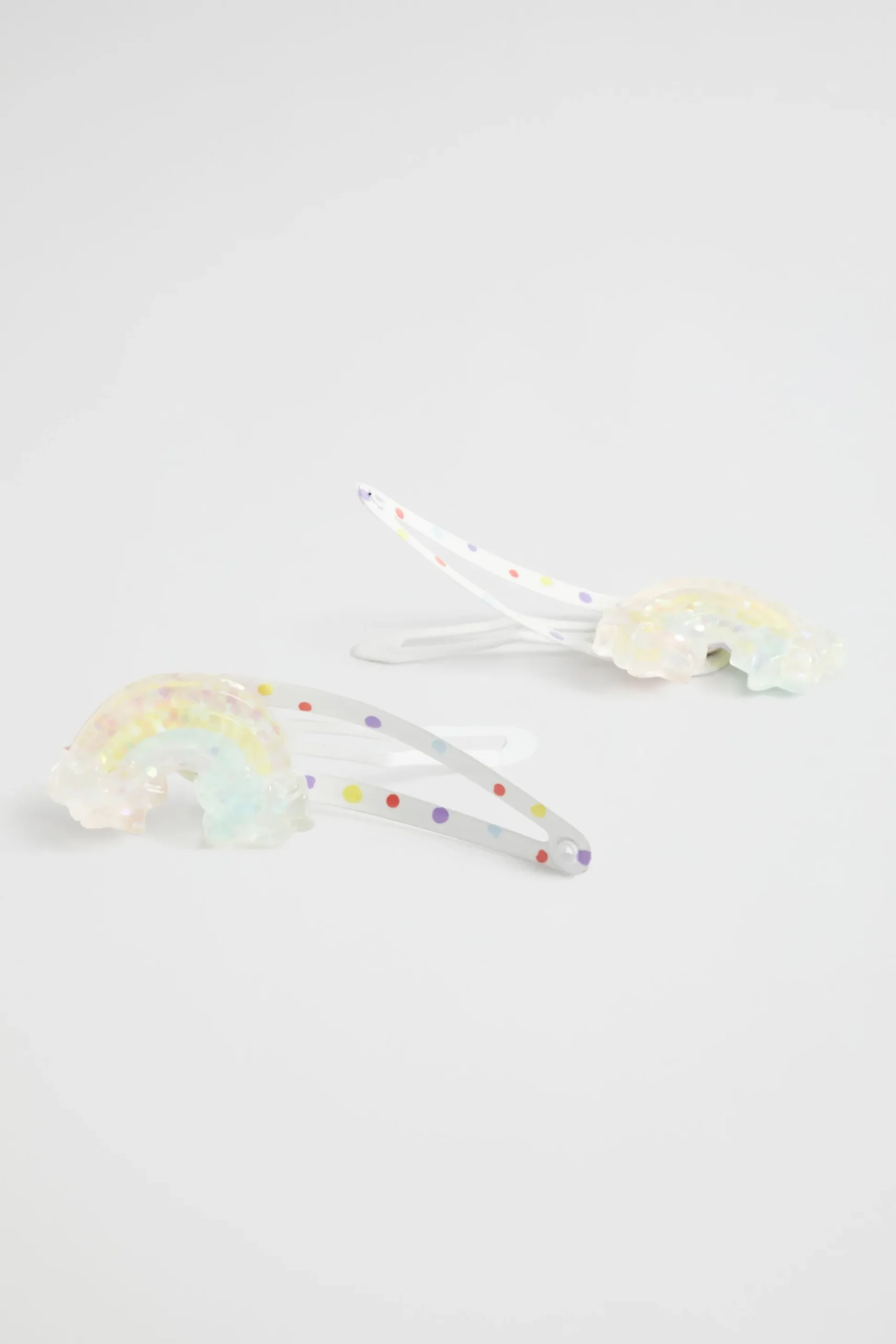 Seed Heritage Hair Accessories-Acrylic Rainbow Spot Snaps Multi