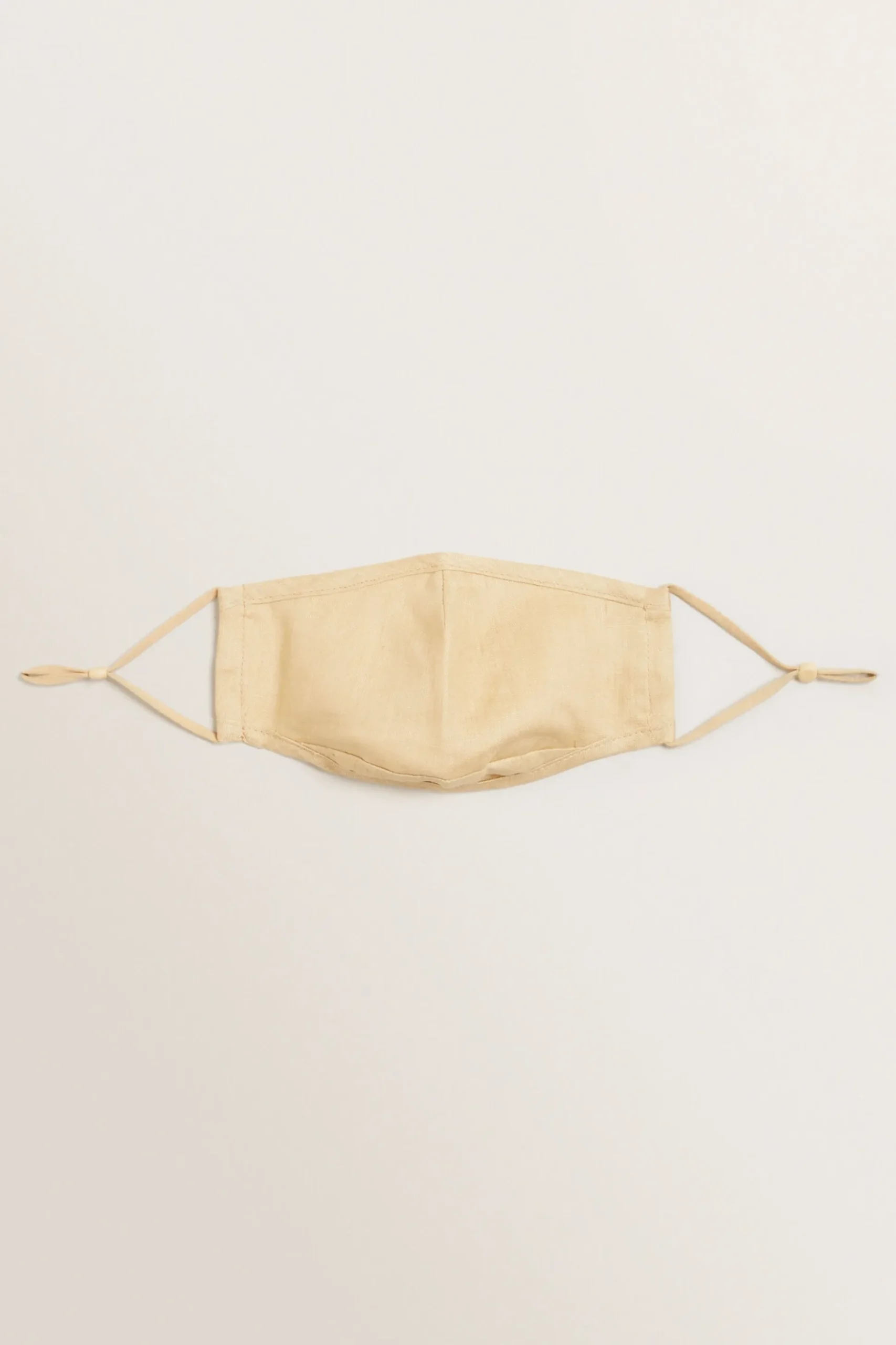 Seed Heritage Face Masks-Adjustable Linen Face Mask Fawn