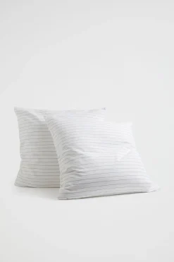 Seed Heritage Bedroom-Alba Euro Pillowcase Black Stripe