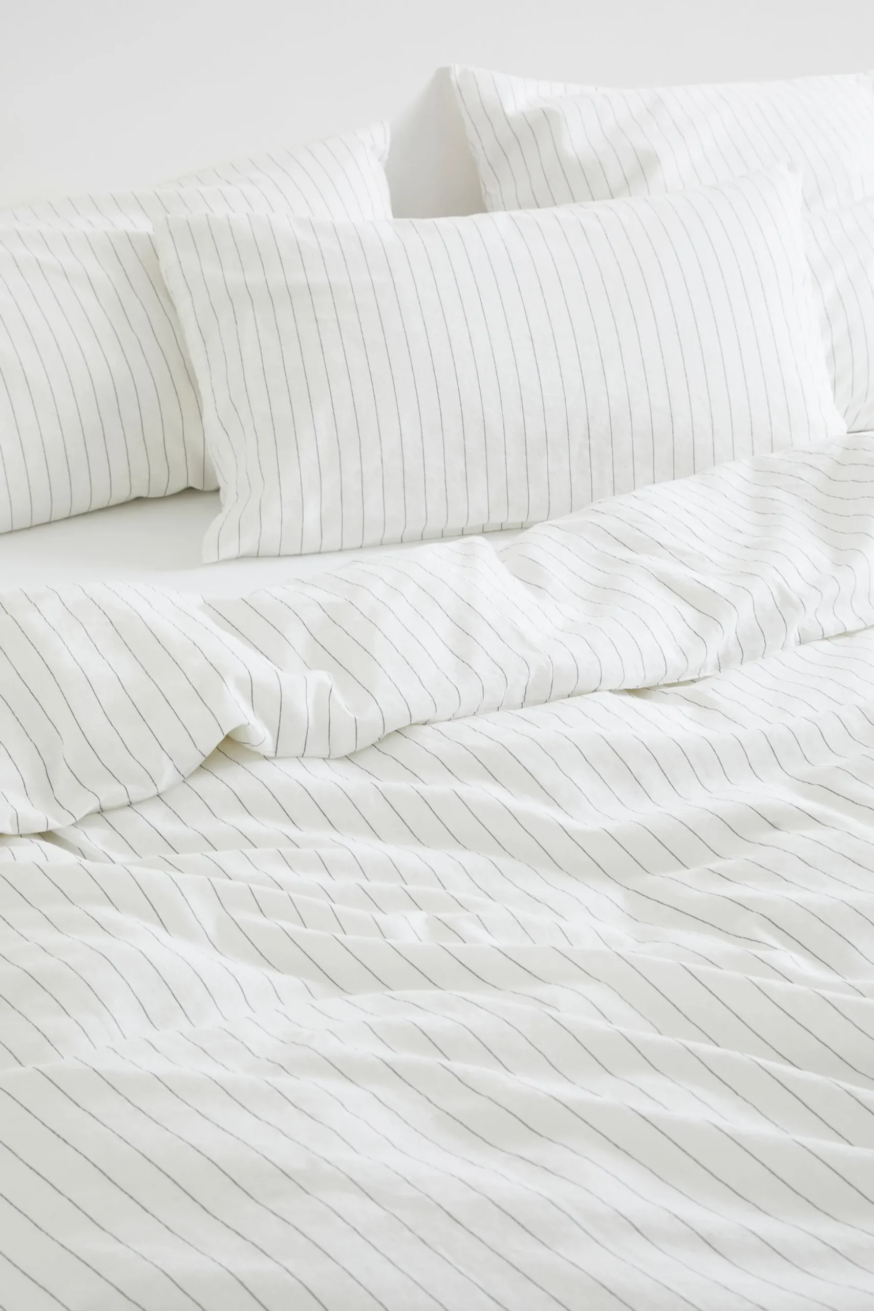 Seed Heritage Bedroom-Alba Queen Duvet Cover Black Stripe