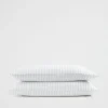 Seed Heritage Bedroom-Alba Standard Pillowcase Black Stripe