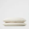 Seed Heritage Bedroom-Alba Standard Pillowcase Flax Cross Dye