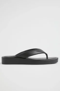 Seed Heritage Sandals & Thongs-Alex Flatform Sandal Black