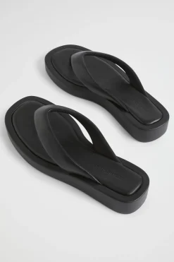 Seed Heritage Sandals & Thongs-Alex Flatform Sandal Black