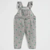 Seed Heritage Dresses-Apple Embroidered Overall Slate Wash