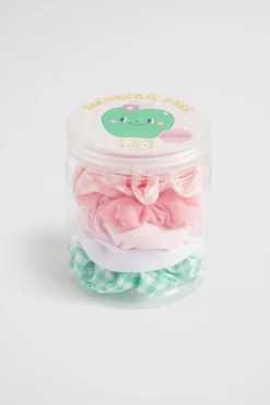 Seed Heritage Hair Accessories-Apple Scrunchie Pack Multi