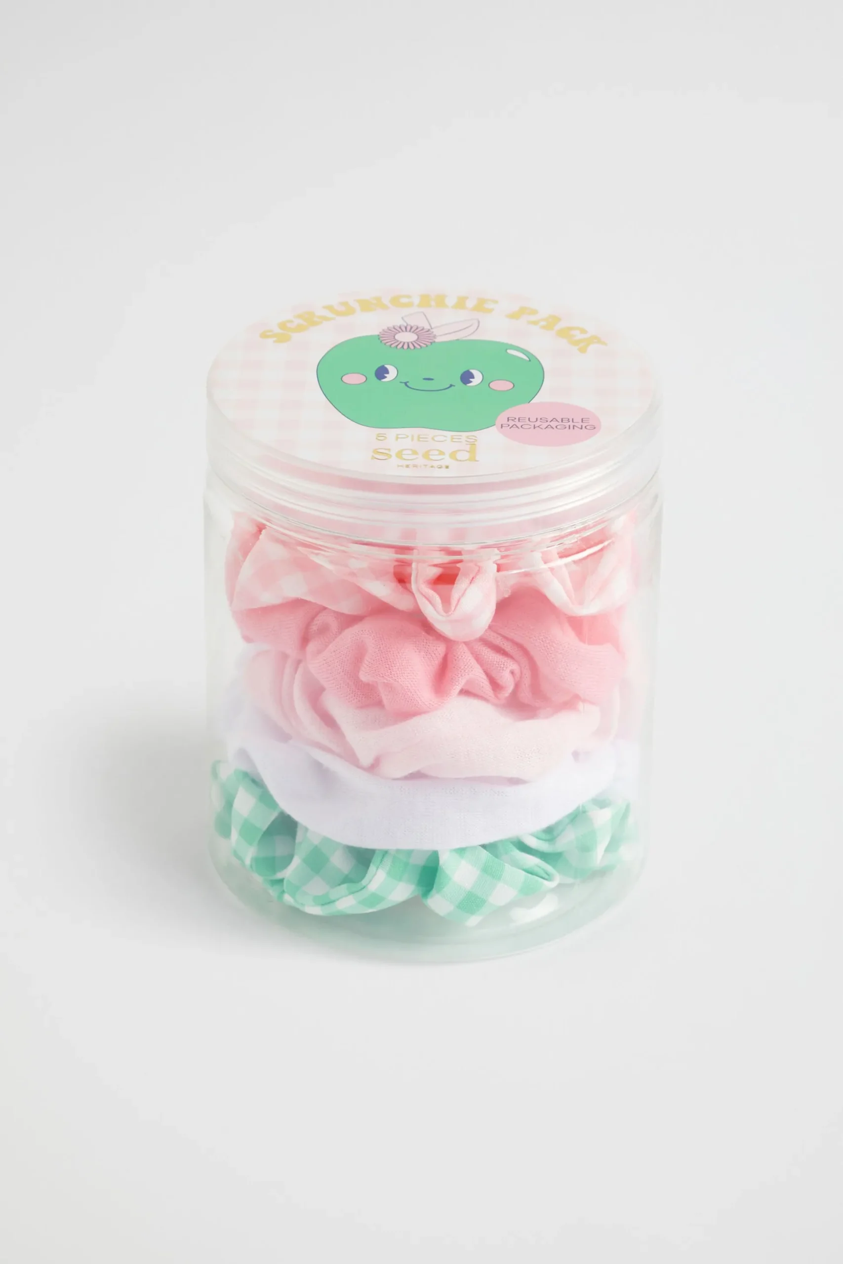 Seed Heritage Hair Accessories-Apple Scrunchie Pack Multi