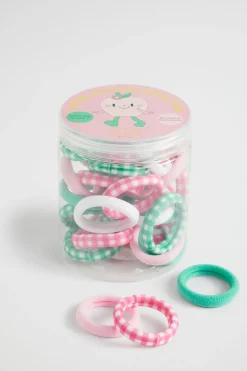 Seed Heritage Hair Accessories-Apple Super Elastic Hair Ties Multi