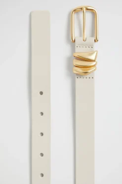 Seed Heritage Belts-Ariana Metal Keeper Belt Bone