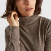 Seed Heritage Knitwear & Sweaters-Babywool Roll Neck Top Hazel Marle