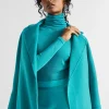 Seed Heritage Knitwear & Sweaters-Babywool Roll Neck Top Peacock Blue Marle