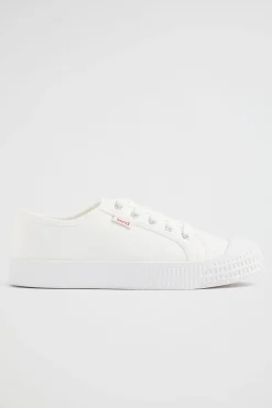 Seed Heritage Sneakers & Trainers-Basic Canvas Lace Up Sneaker White