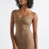 Seed Heritage Dresses-Basic Slip Dress Mocha