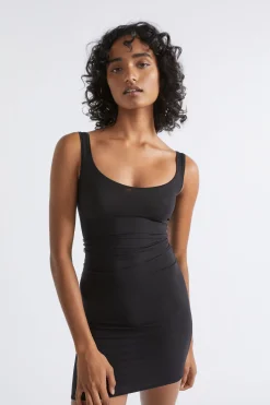 Seed Heritage Dresses-Basic Slip Dress Black