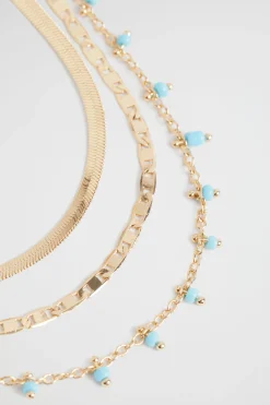 Seed Heritage Jewellery-Bead Dangle Necklace Bluebell