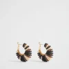 Seed Heritage Jewellery-Beaded Hoop Earring Multi