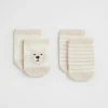 Seed Heritage Socks-Bear Sock 2 Pack Oat