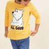 Seed Heritage T-Shirts & Tops-Bear Sweat Sunflower