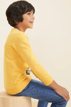 Seed Heritage T-Shirts & Tops-Bear Sweat Sunflower