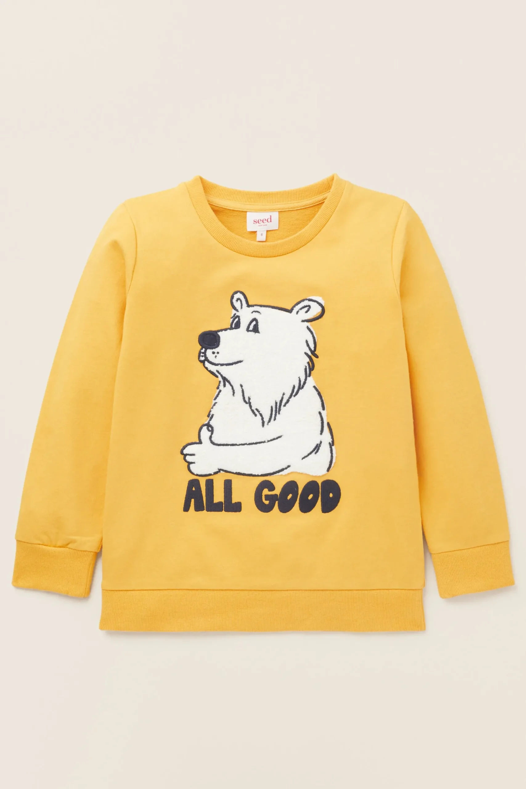 Seed Heritage T-Shirts & Tops-Bear Sweat Sunflower