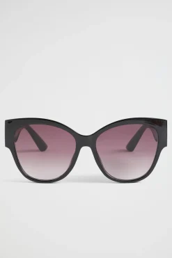 Seed Heritage Sunglasses & Glasses-Bella Oversized Sunglasses Black