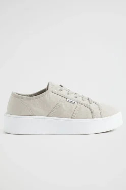 Seed Heritage Sneakers-Billie Flatform Sneaker Grey