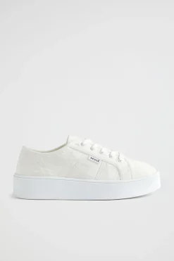 Seed Heritage Sneakers-Billie Flatform Sneaker White