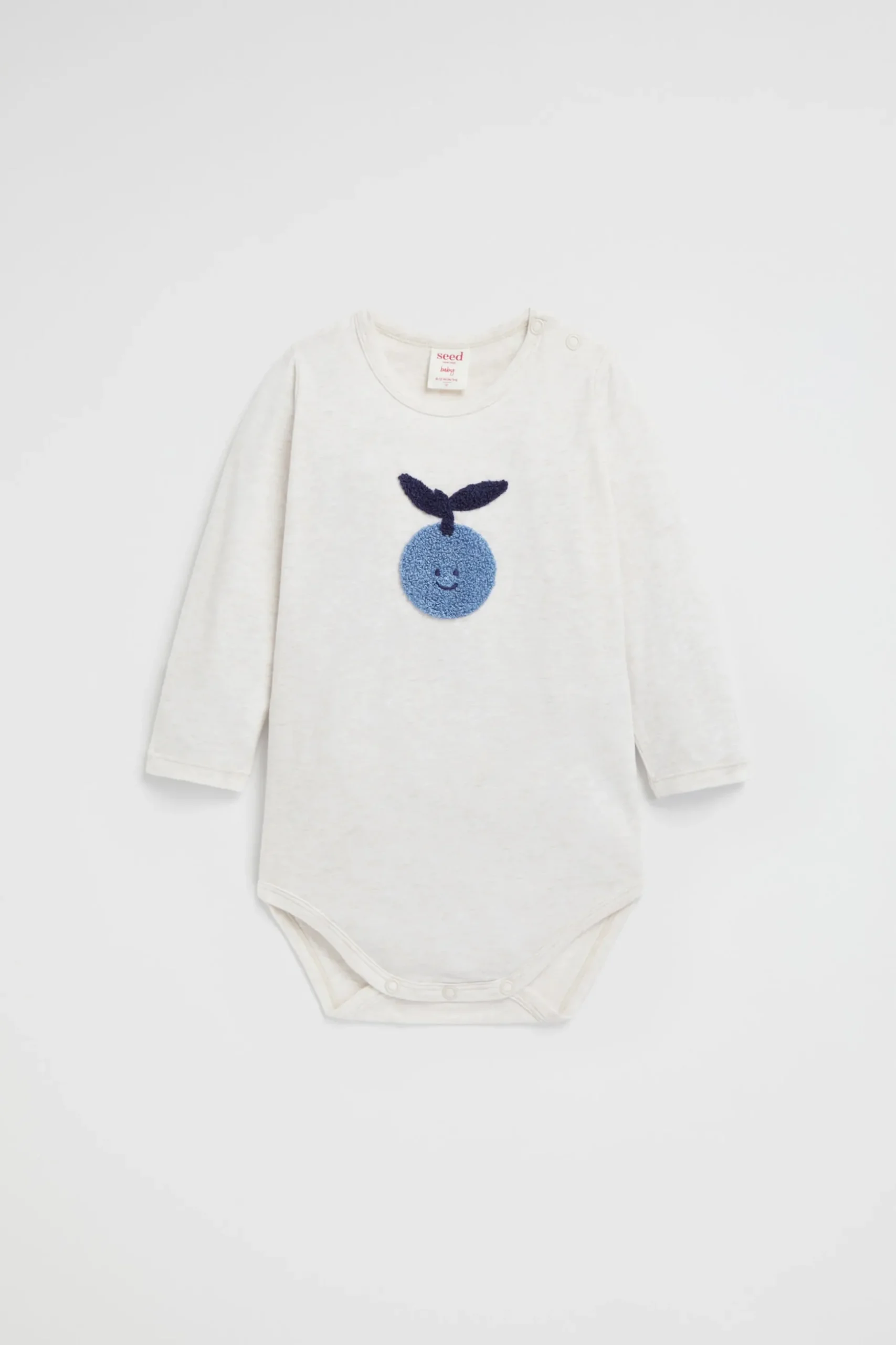 Seed Heritage Bodysuits & Onesies-Blueberry Bodysuit Snow Marle