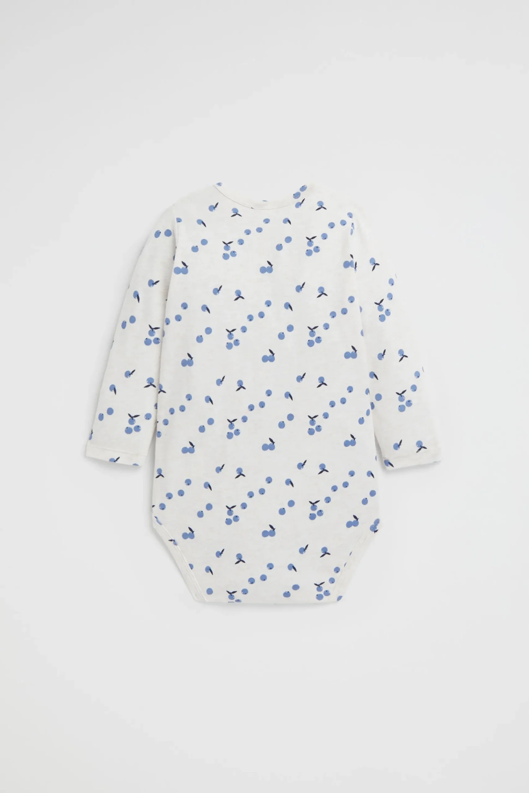 Seed Heritage Bodysuits & Onesies-Blueberry Yardage Bodysuit Snow Marle