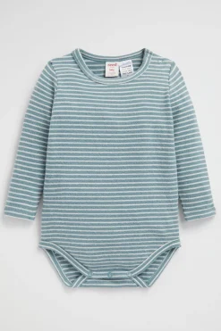 Seed Heritage Bodysuits & Onesies-Brushed Stripe Bodysuit Forest
