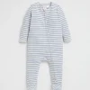 Seed Heritage Jumpsuits & Overalls-Brushed Stripe Zipsuit Snow Marle