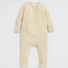 Seed Heritage Jumpsuits & Overalls-Brushed Stripe Zipsuit Lemon