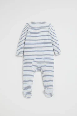 Seed Heritage Jumpsuits & Overalls-Brushed Stripe Zipsuit Snow Marle