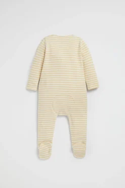 Seed Heritage Jumpsuits & Overalls-Brushed Stripe Zipsuit Lemon