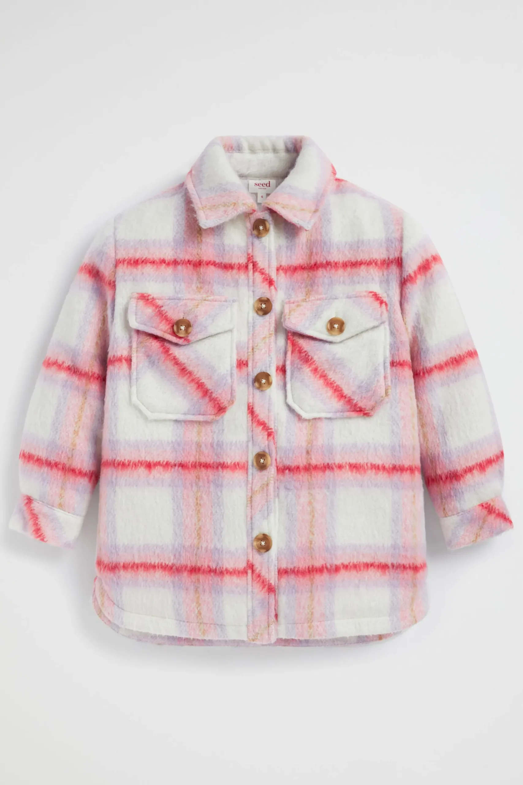 Seed Heritage Jackets & Vests-Brushed Wool Shacket Camelia