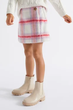 Seed Heritage Skirts-Brushed Wool Skirt Camelia