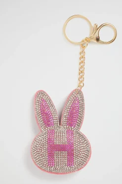 Seed Heritage Keyrings-Bunny Initial Keyring H