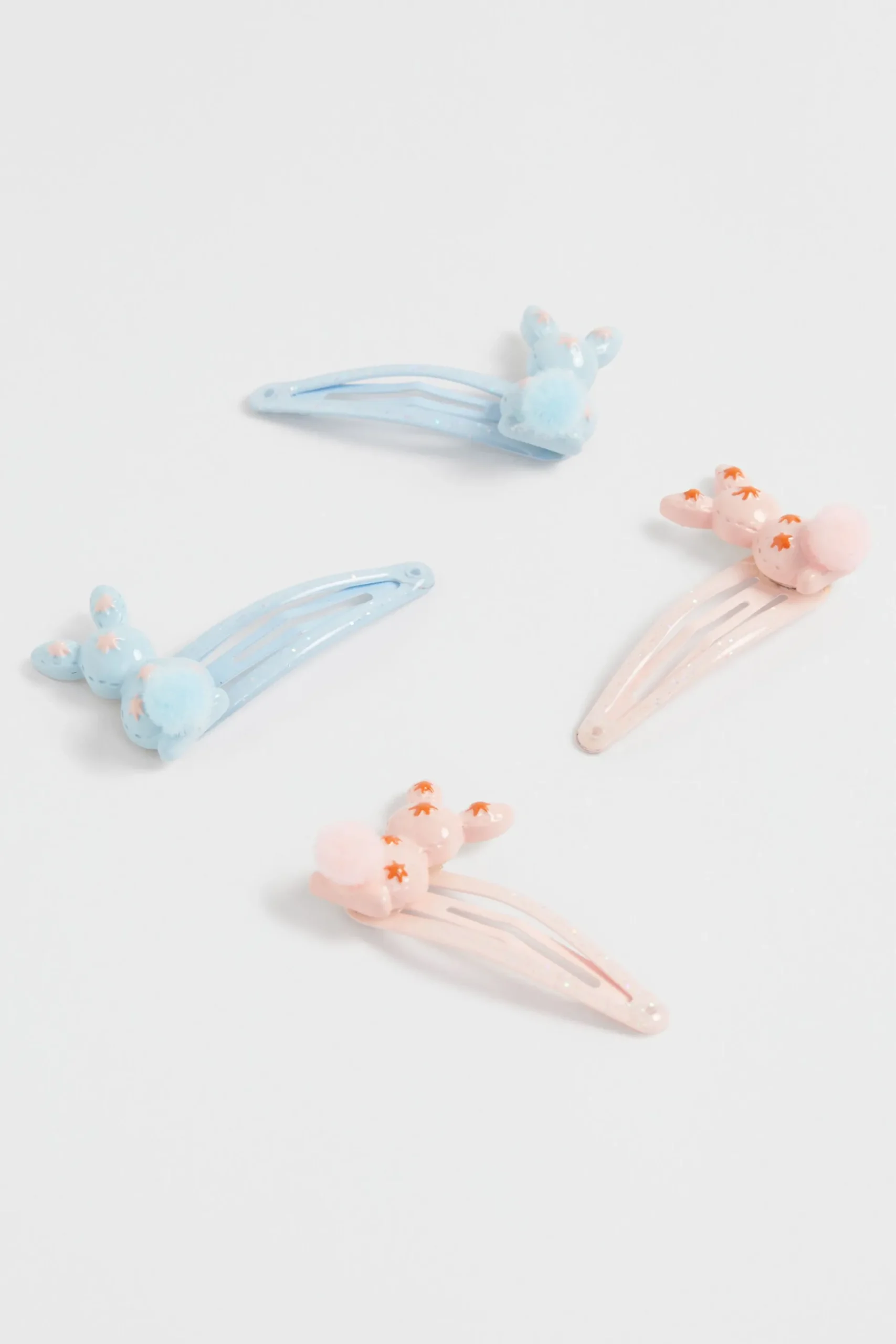 Seed Heritage Hair Accessories-Bunny Pom Pom Snap Pack Multi