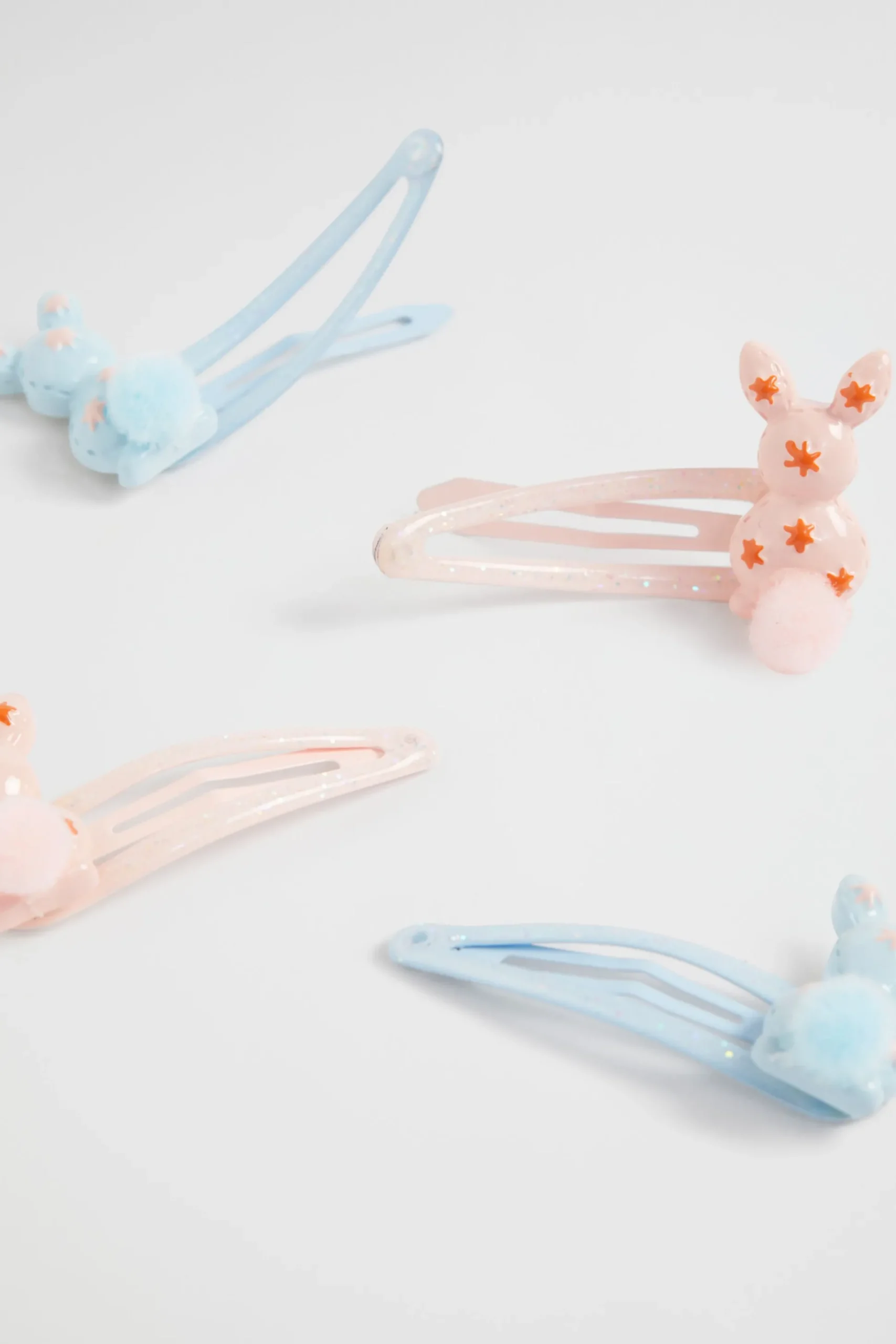 Seed Heritage Hair Accessories-Bunny Pom Pom Snap Pack Multi