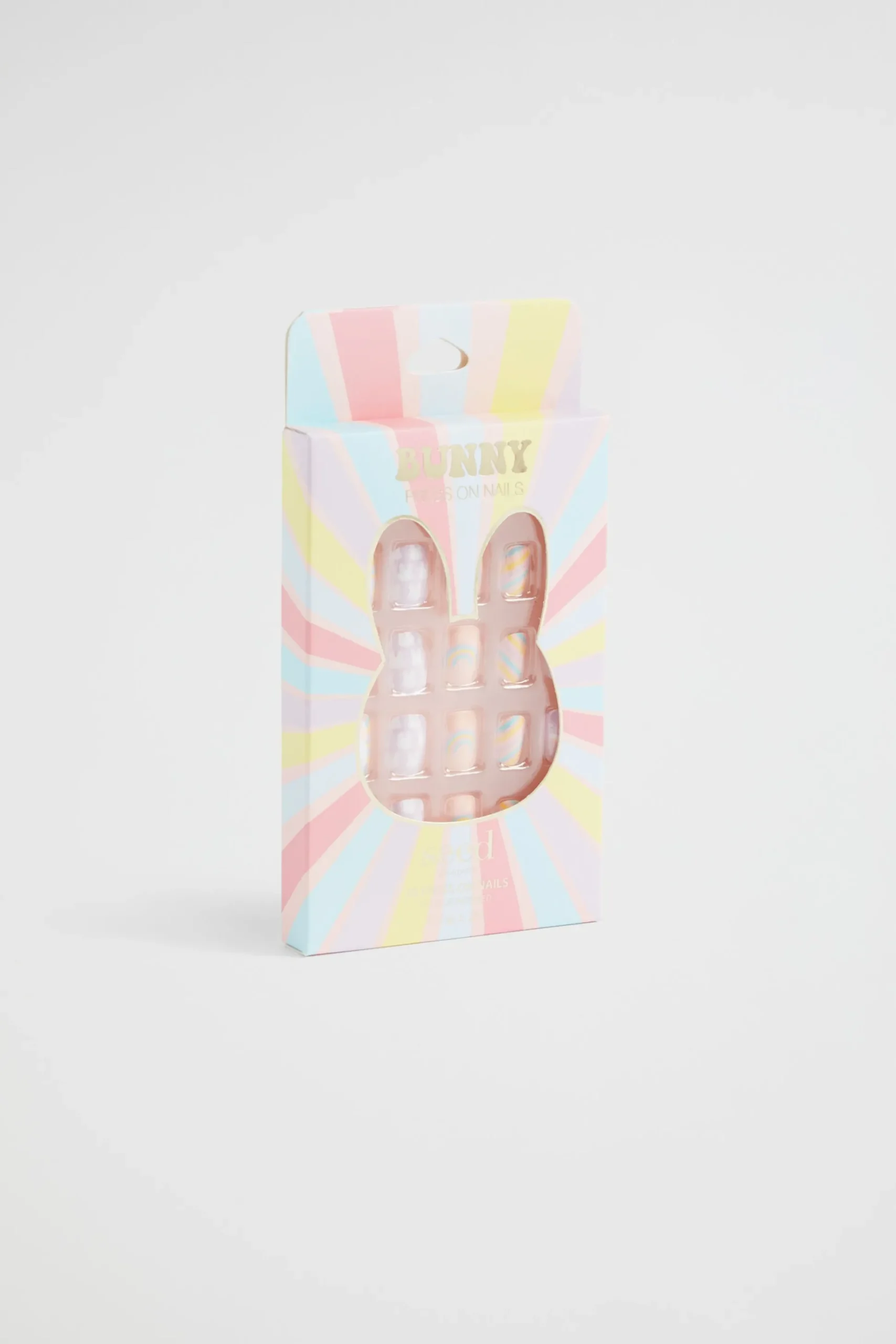 Seed Heritage Beauty & Lips & Nails-Bunny Rainbow Press On Nails Multi