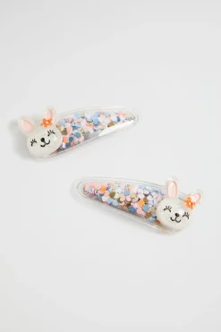 Seed Heritage Hair Accessories-Bunny Shaker Snaps Multi