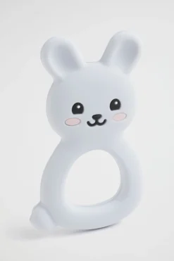 Seed Heritage Baby Toys-Bunny Teether Grey