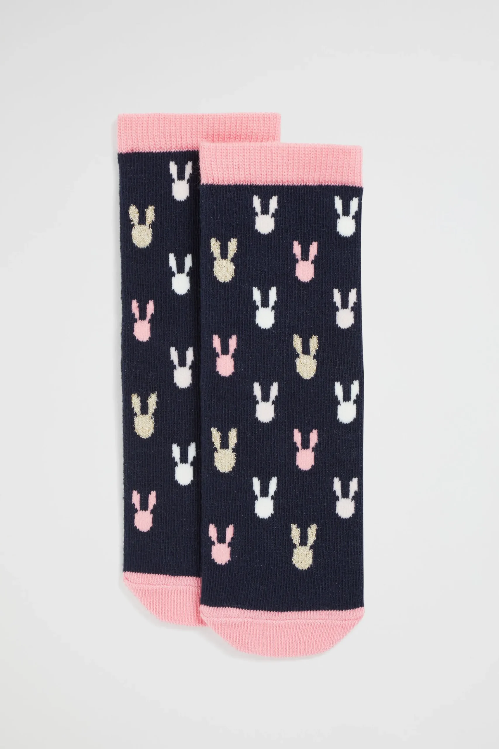 Seed Heritage Socks-Bunny Yardage Sock Navy