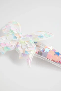 Seed Heritage Hair Accessories-Butterfly Sequin Shaker Snap Multi