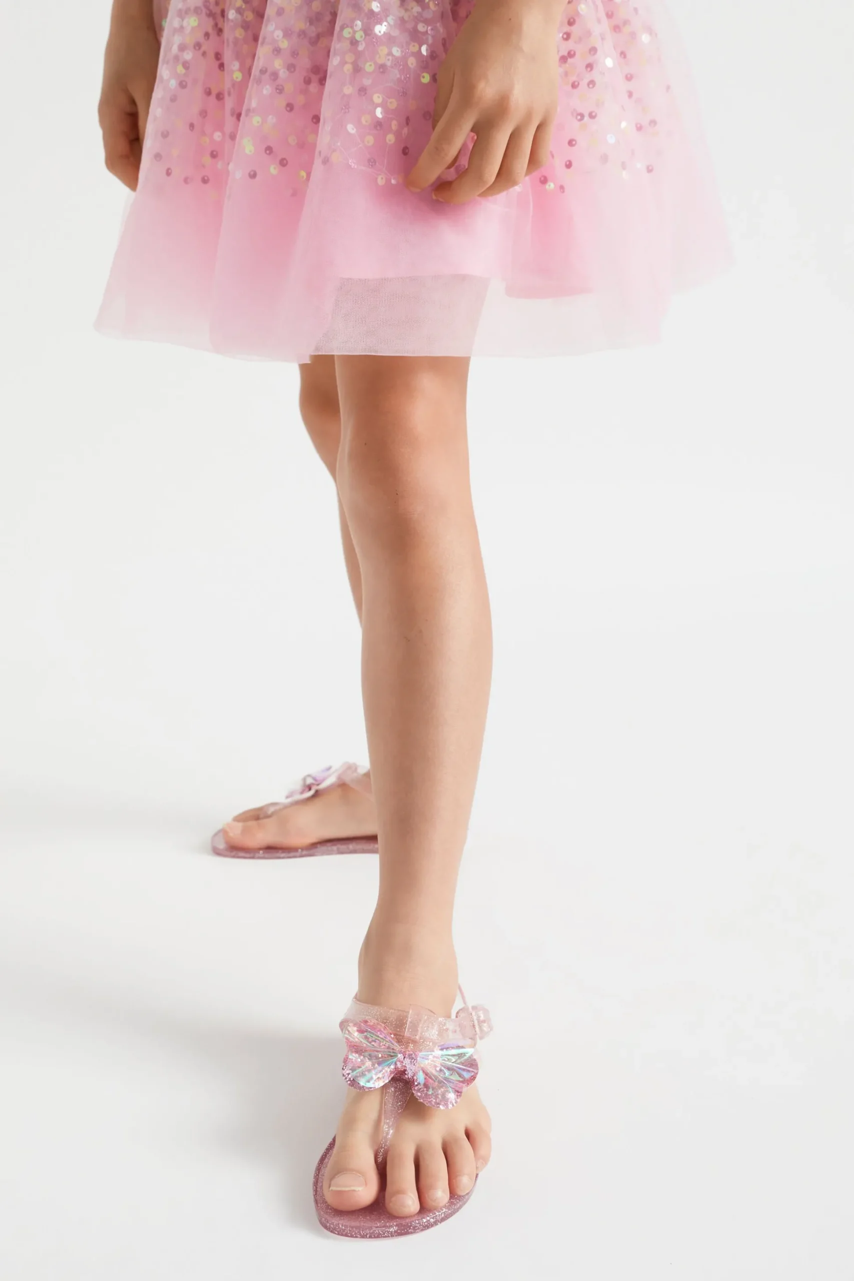 Seed Heritage Sandals & Slides-Butterfly Tbar Jelly Pink